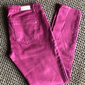 Pink skinny jeans, size 9, EUC